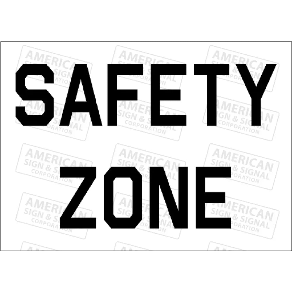 10X14 Classic Traffic Signal Information Novelty Signs Safety Zone