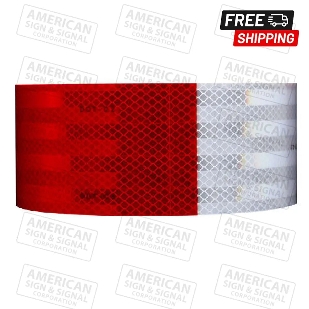 3M Diamond Grade Conspicuity Marking Tape 983 2 X 50 Yd / Red/White (6/6)