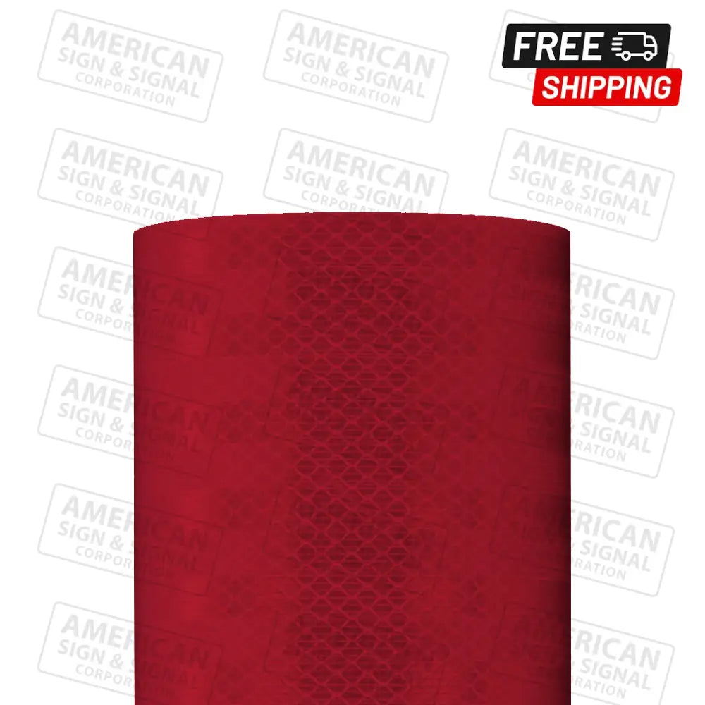 3M™ High Intensity Prismatic Reflective Sheeting Series 3930 24’ X 50 Yd / Red 3932