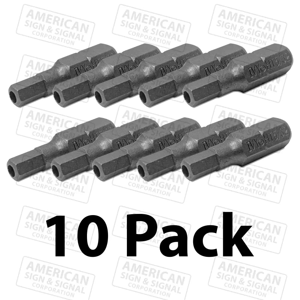 5/32″ Hex Bit For Vandal Resistant Set Screws Pack Of 10