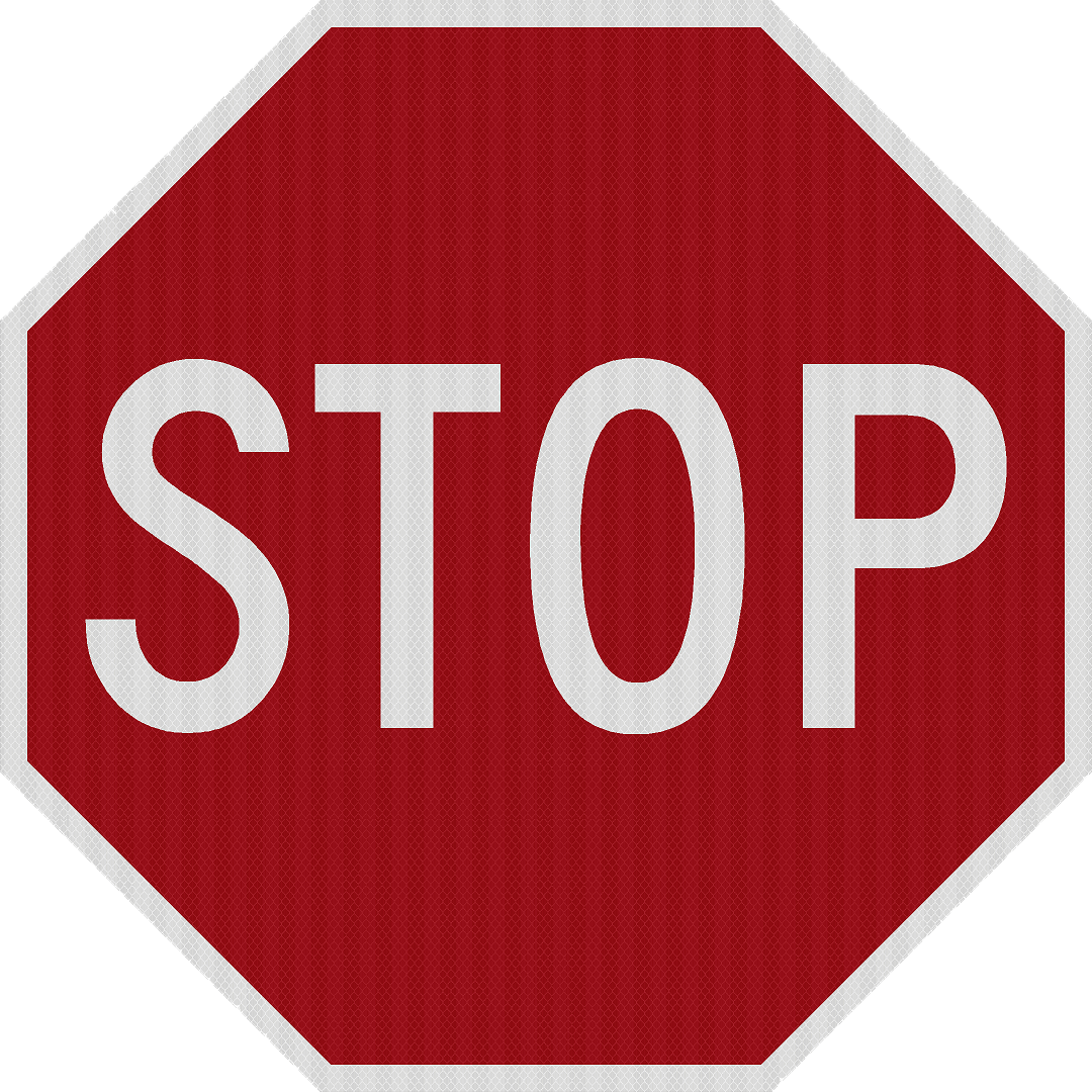 R1-1 STOP Sign - Official MUTCD (All Sizes)