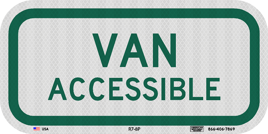 R7-8p Van Accessible Plaque Sign