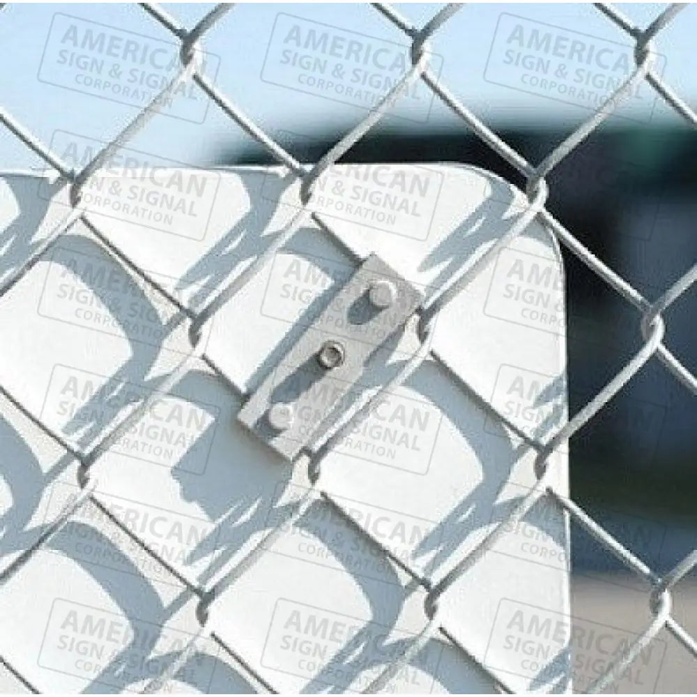 Chain Link Fence Sign Brackets With Hardware Pair