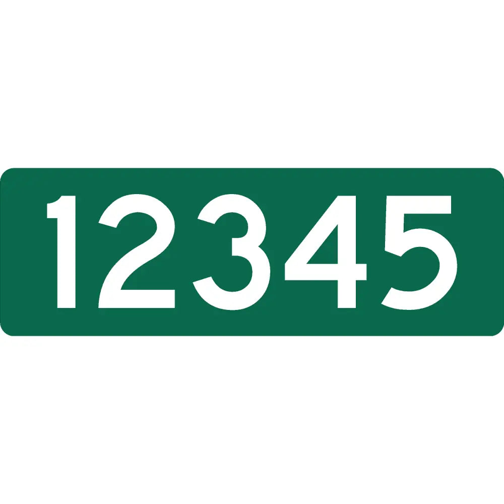 Customizable 6’’ Street & Address Sign (Centered)