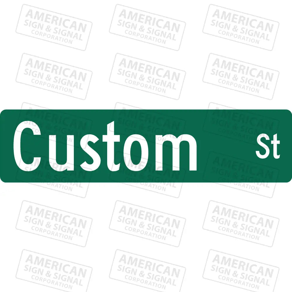 Customizable 6’’ Street Name Sign