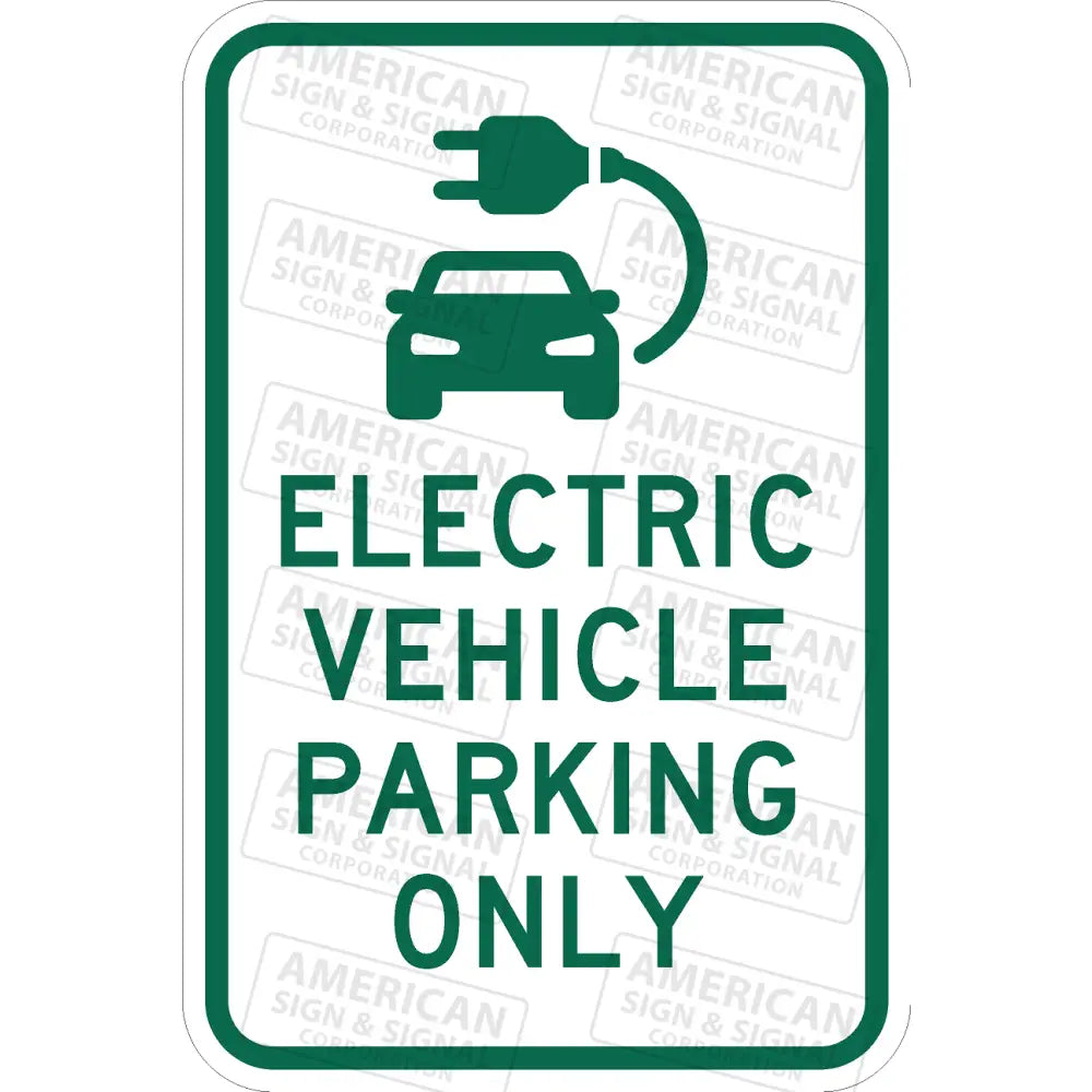 Electric Vehicle Parking Only (Symbol) 12X18’ / 3M 3930 Hip Design A