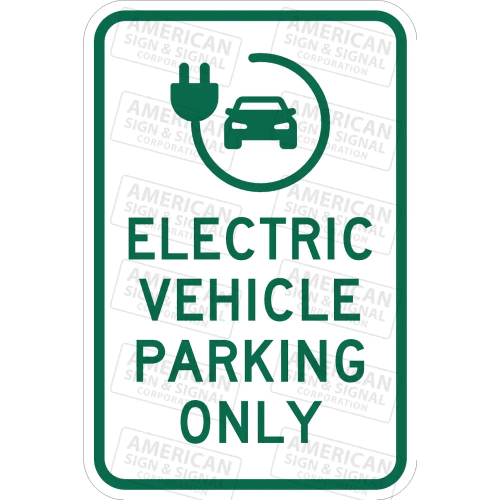 Electric Vehicle Parking Only (Symbol) 12X18’ / 3M 3930 Hip Design B