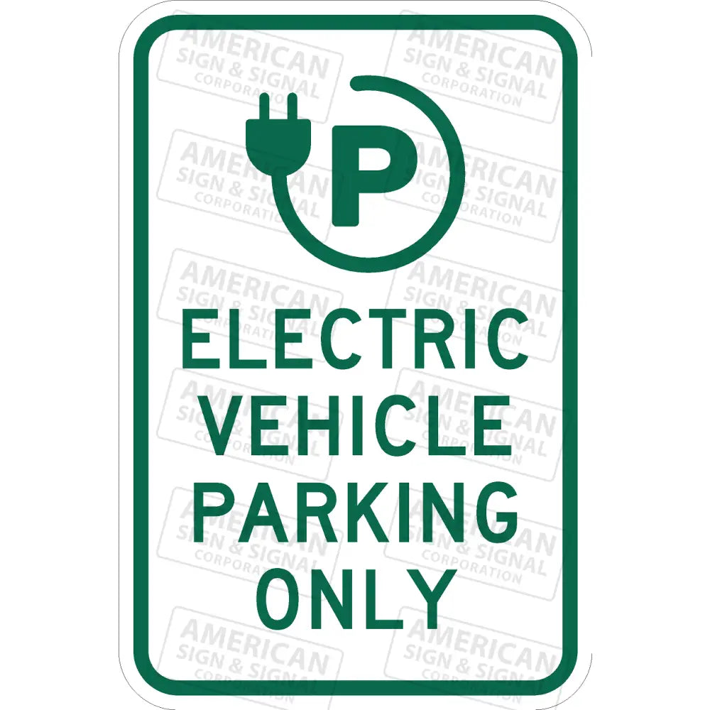 Electric Vehicle Parking Only (Symbol) 12X18’ / 3M 3930 Hip Design D