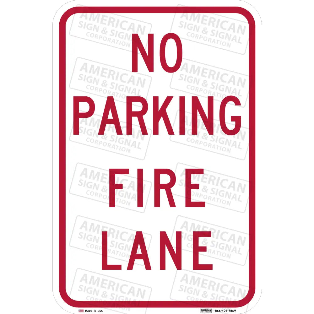 F-13 No Parking Fire Lane Sign