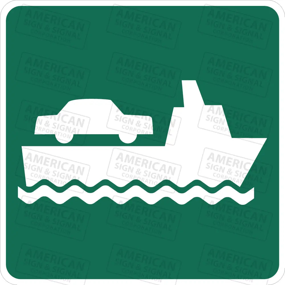 I - 9 Vehicle Ferry Terminal Sign