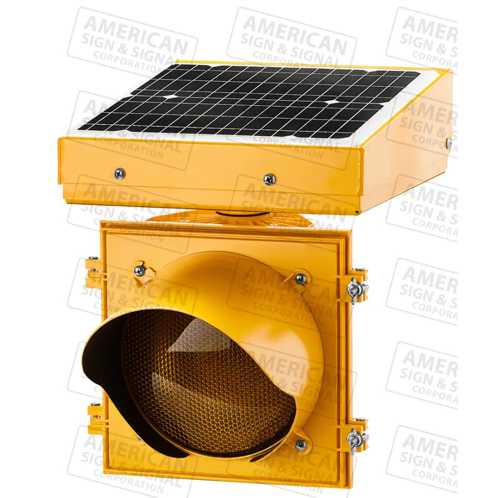 Jsf Fl Series 24Hr Flashing Solar Beacons Amber (Yellow) / Yellow (12’’)