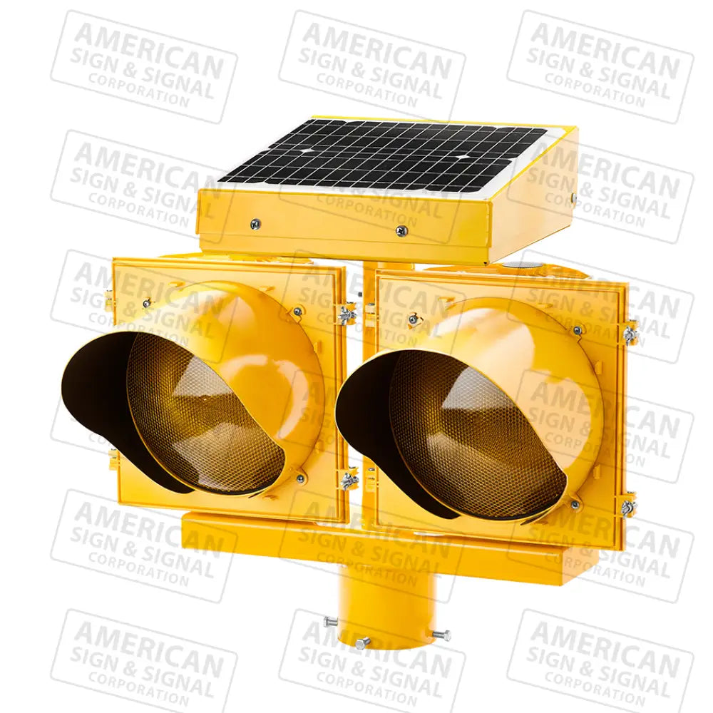 Jsf Fl-2400 24Hr Flashing Solar Beacon Amber (Yellow) / Yellow (12’’)