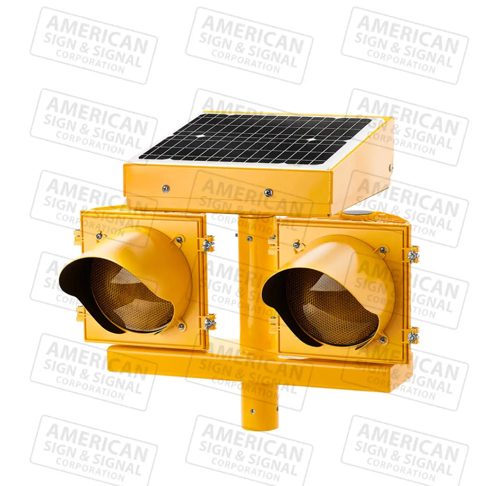 Jsf Fl-2400 24Hr Flashing Solar Beacon Amber (Yellow) / Yellow (8’’)