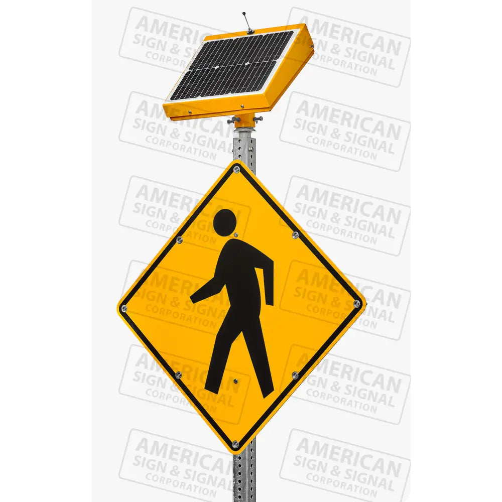 Jsf Fl-5800 Series 24Hr Flashing Led Embedded Sign Pedestrian Crossing / Yellow