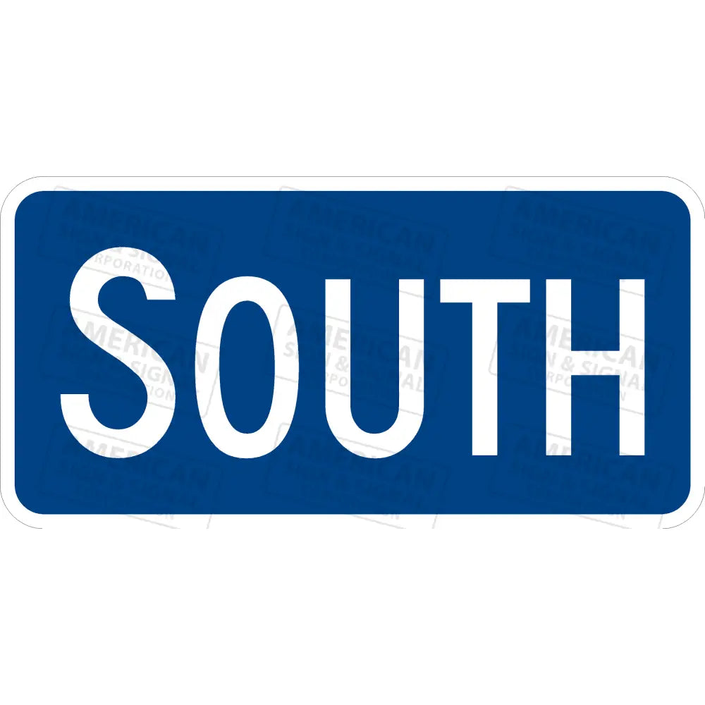 M3-3 South Route Sign 3M 3930 Hip / 24X12’ Blue