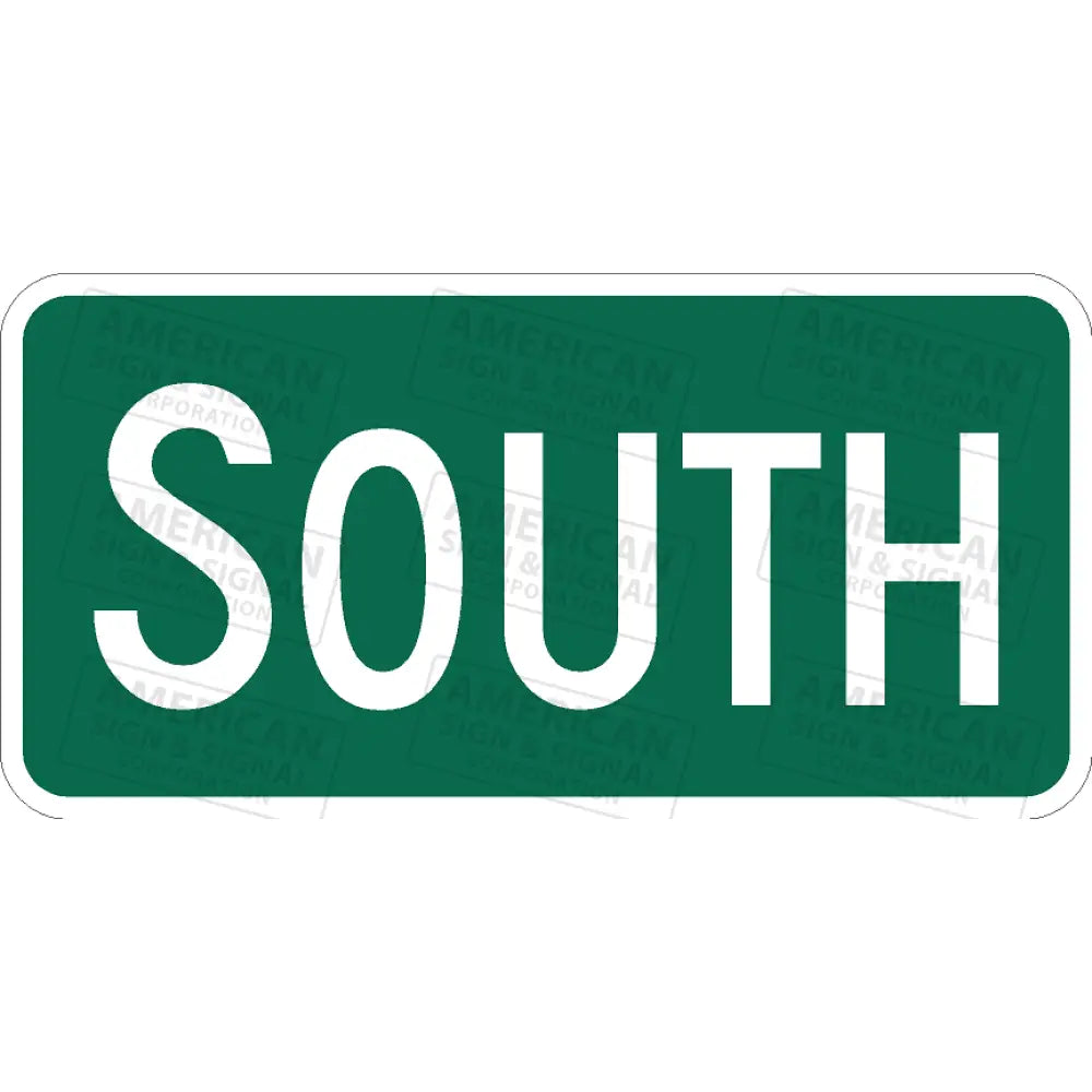 M3-3 South Route Sign 3M 3930 Hip / 24X12’’ Green