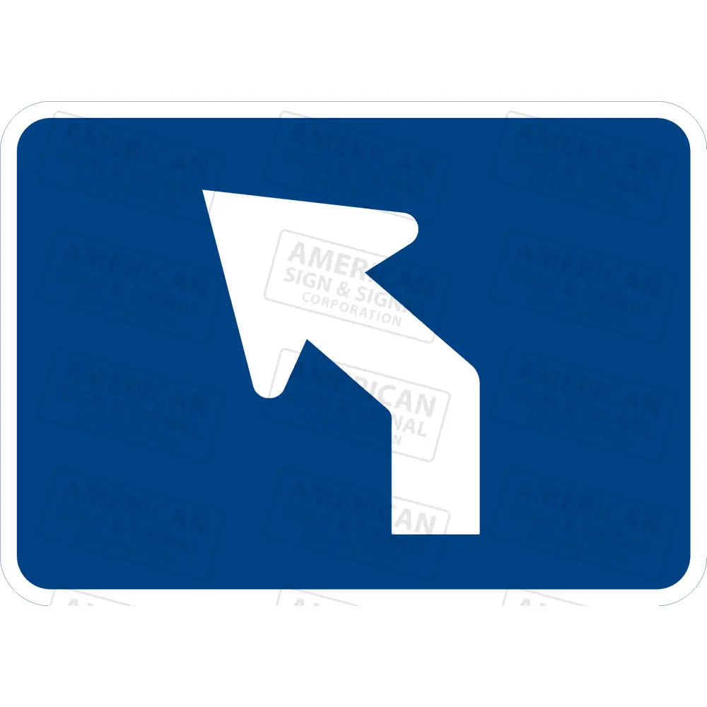 M5-2 Directional Arrow Sign (Blue) 3M 3930 Hip / Left 21X15’