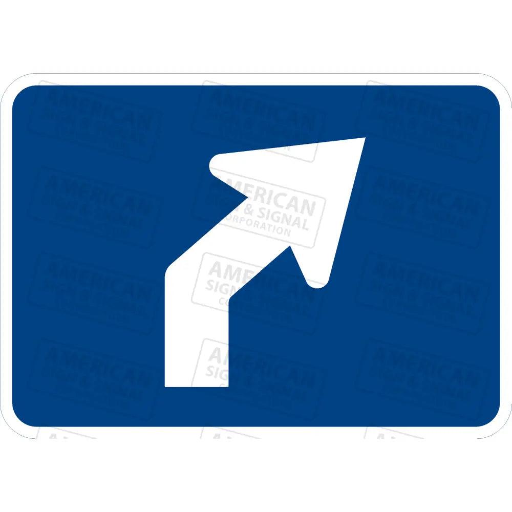 M5-2 Directional Arrow Sign (Blue) 3M 3930 Hip / Right 21X15’