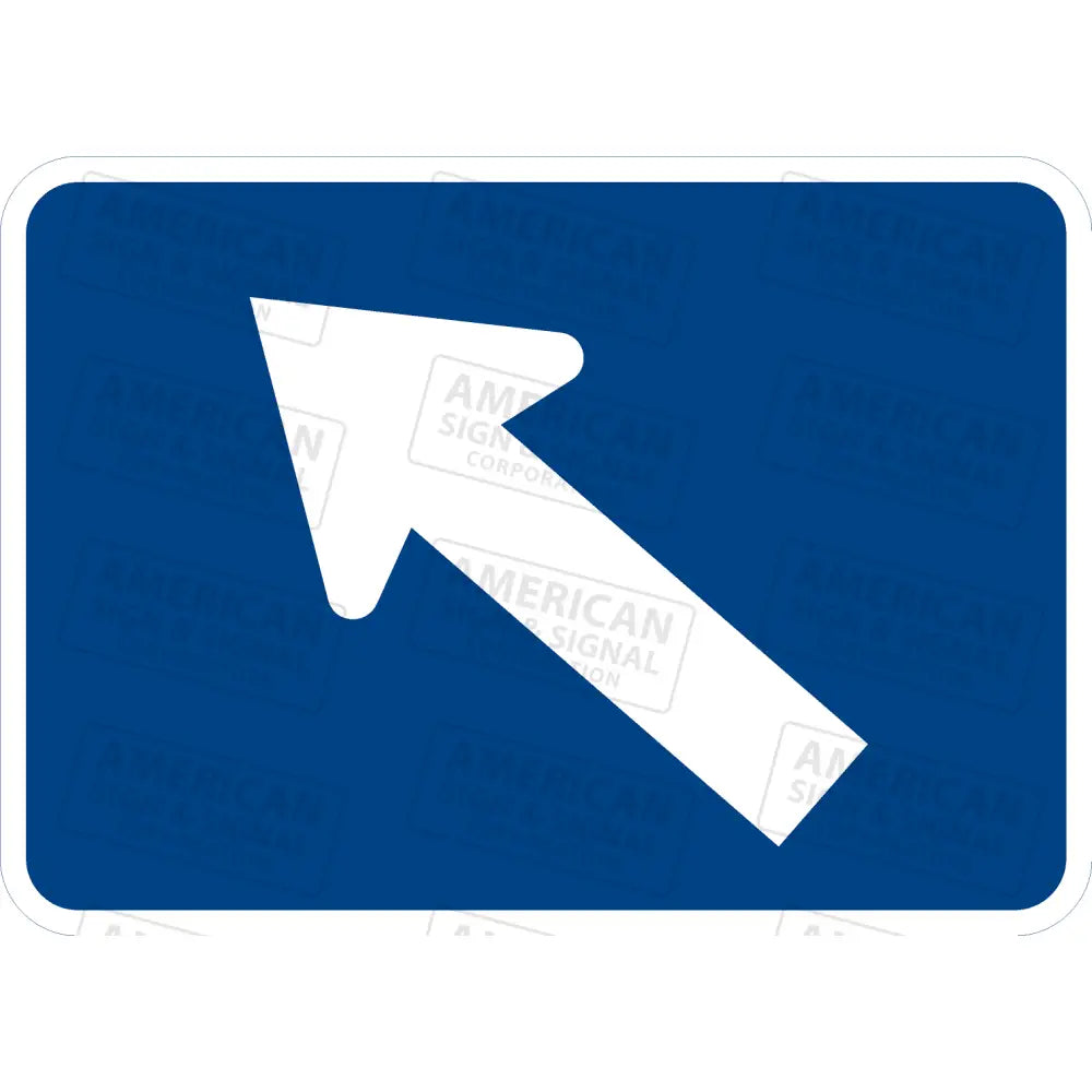 M6-2 Directional Arrow Sign (Blue) 3M 3930 Hip / Left 21X15’