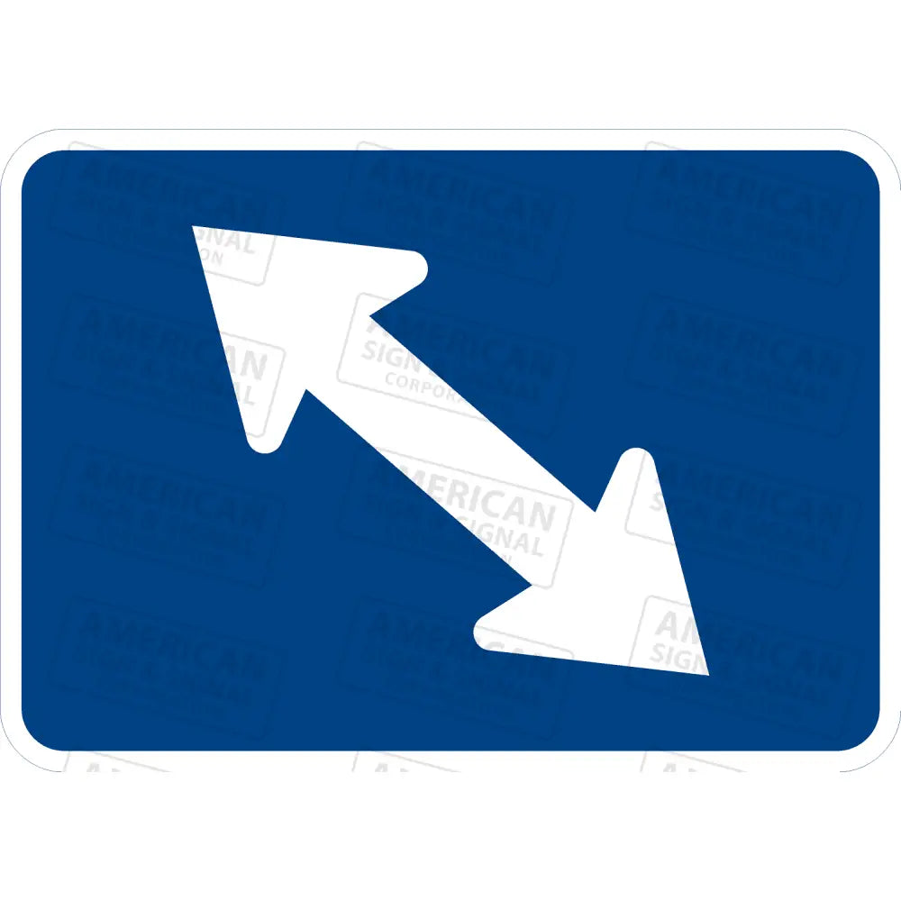 M6-5 Directional Arrow Sign (Blue) 3M 3930 Hip / Left 21X15’