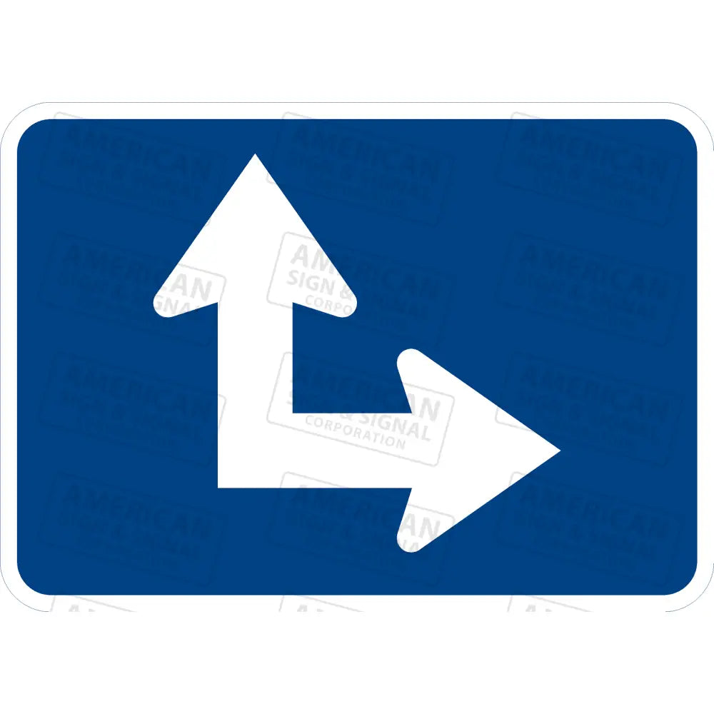 M6-6 Directional Arrow Sign (Blue) 3M 3930 Hip / Right 21X15’