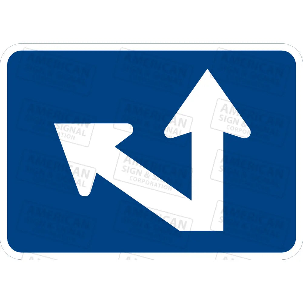 M6-7 Directional Arrow Sign (Blue) 3M 3930 Hip / Left 21X15’