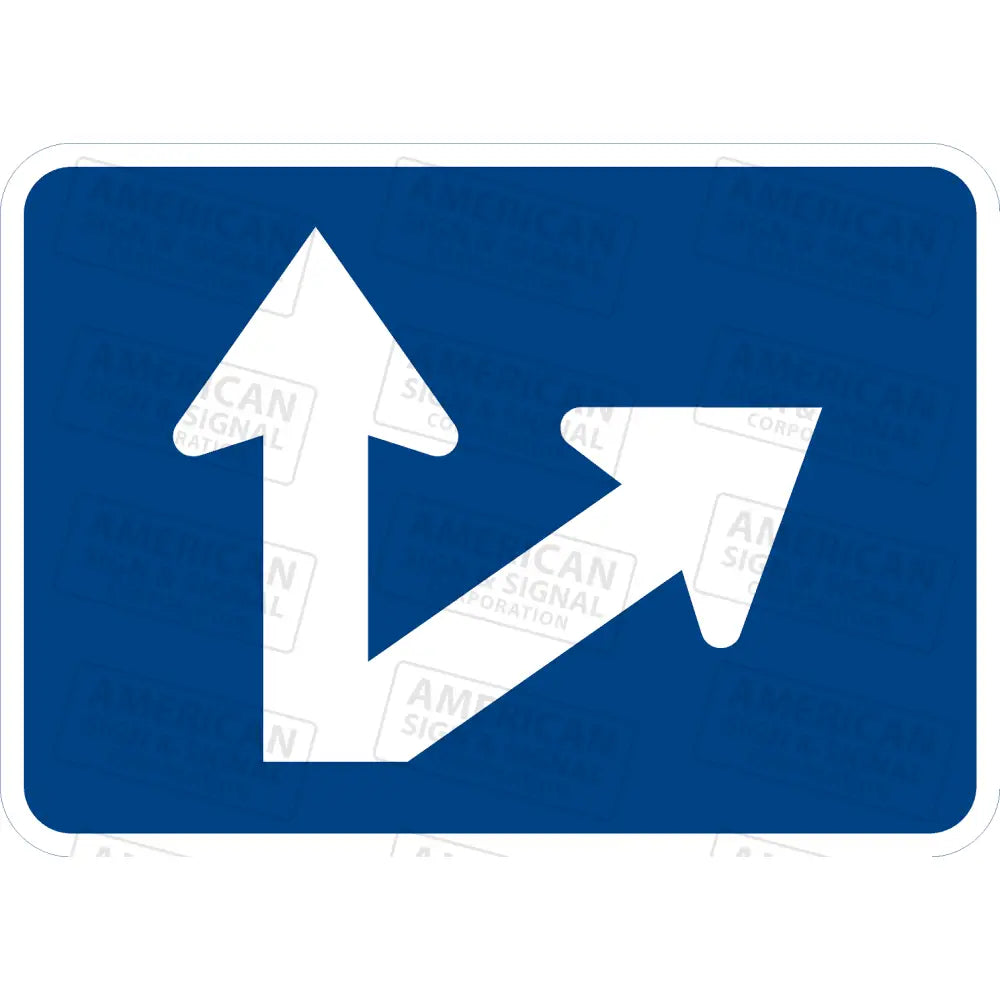 M6-7 Directional Arrow Sign (Blue) 3M 3930 Hip / Right 21X15’