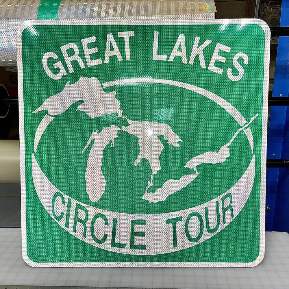 Michigan Great Lakes Circle Tour Sign