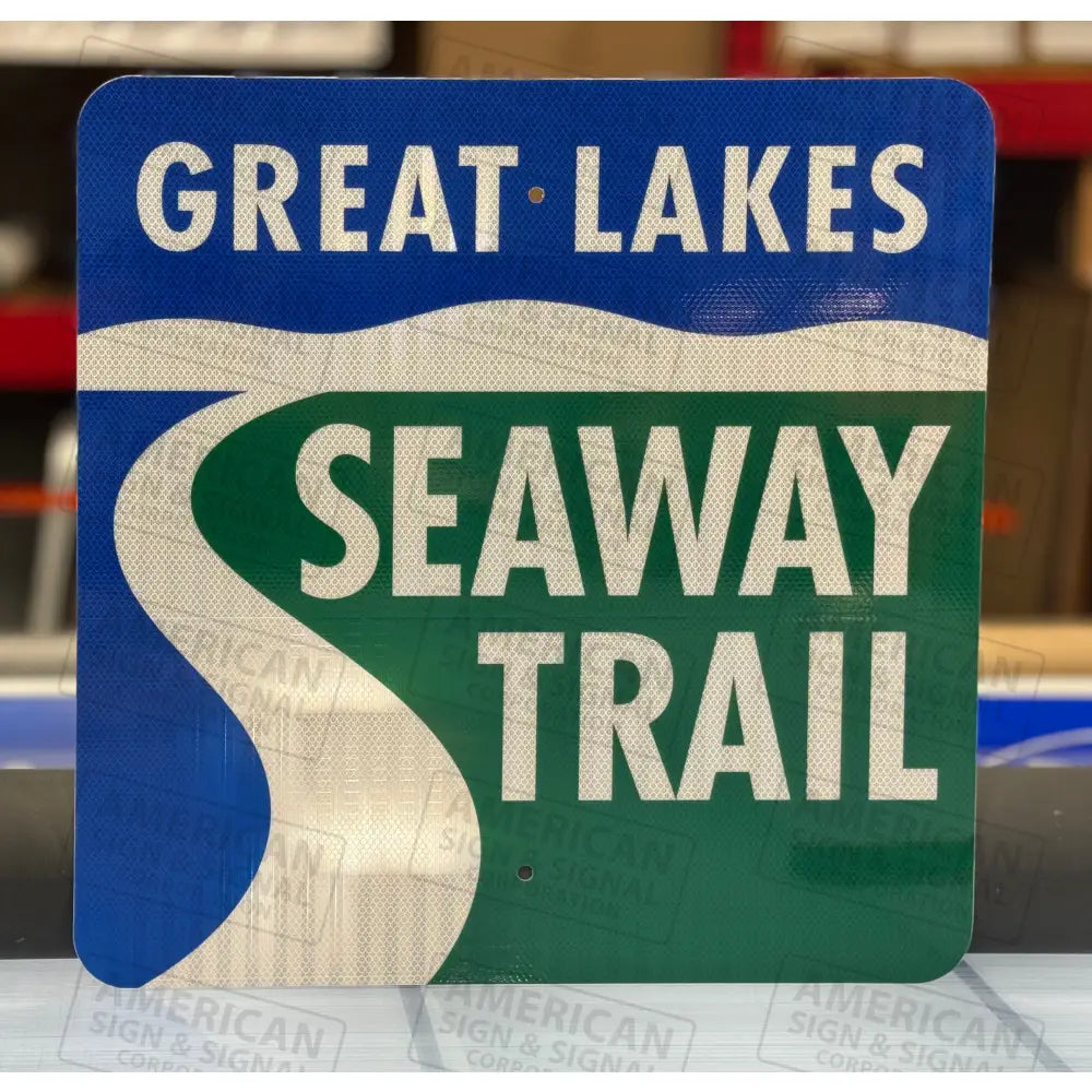 Michigan Great Lakes Seaway Trail Sign