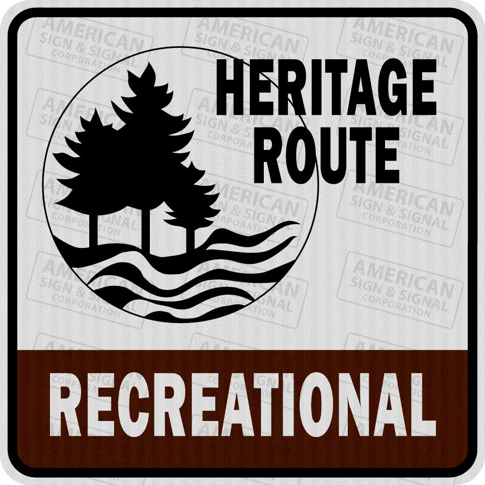 Michigan Heritage Route Recreational Sign