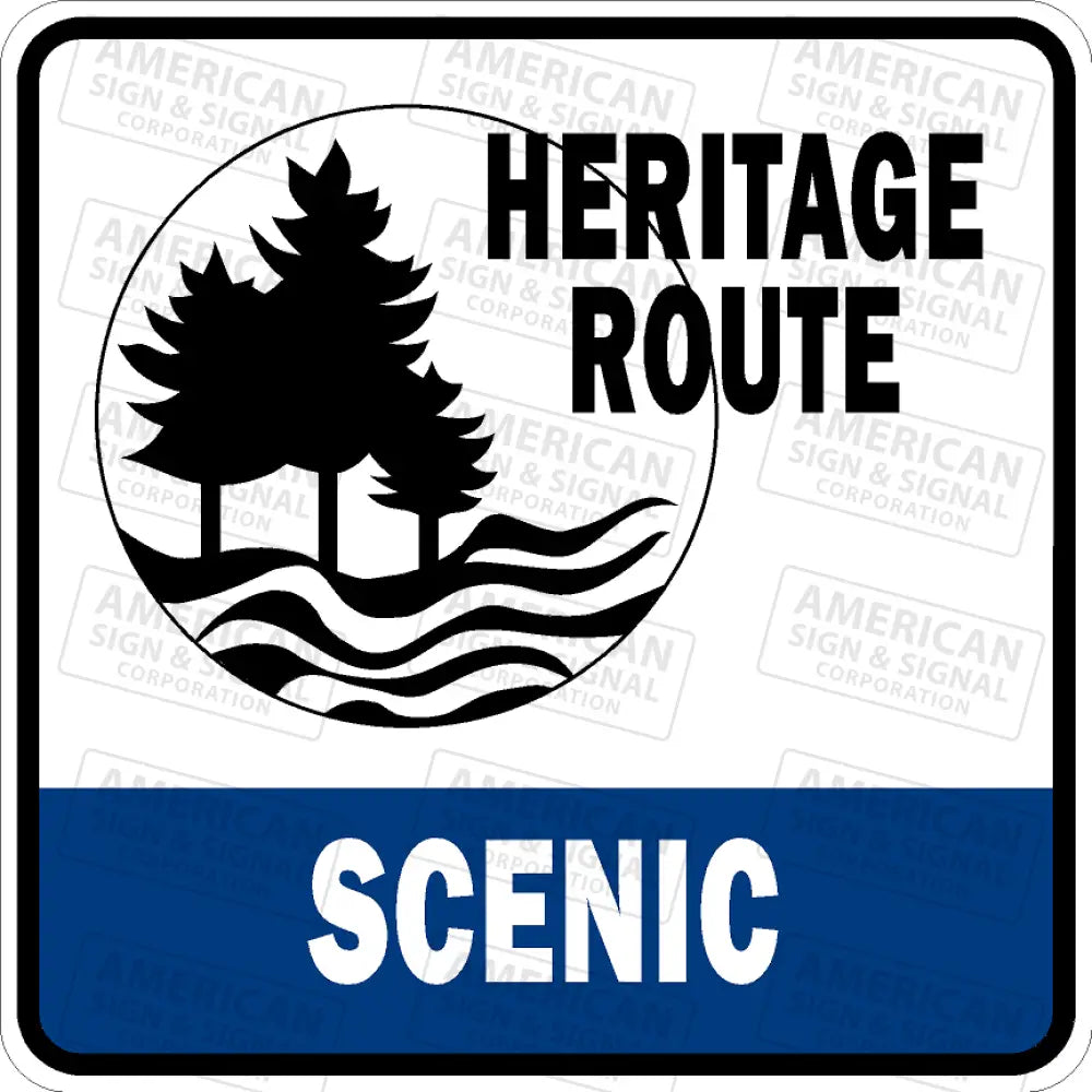 Michigan Heritage Route Scenic Sign