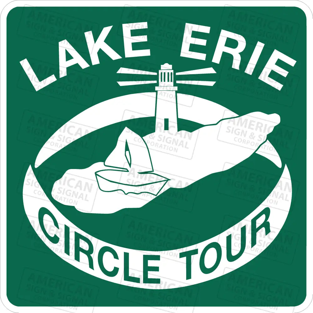 Michigan Lake Erie Circle Tour Sign