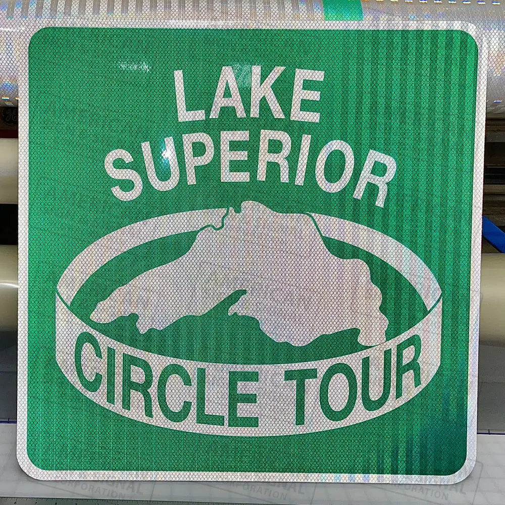 Michigan Lake Superior Circle Tour Sign