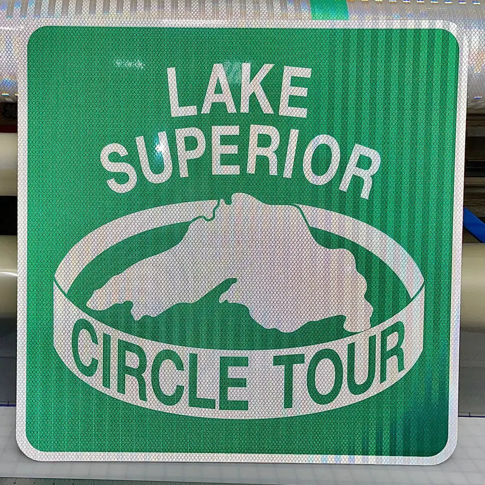 Michigan Lake Superior Circle Tour Sign