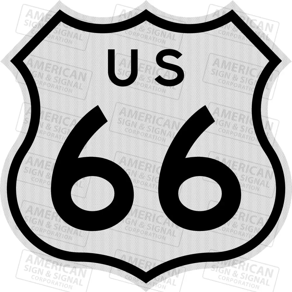 Us Highway Route Cutout Sign