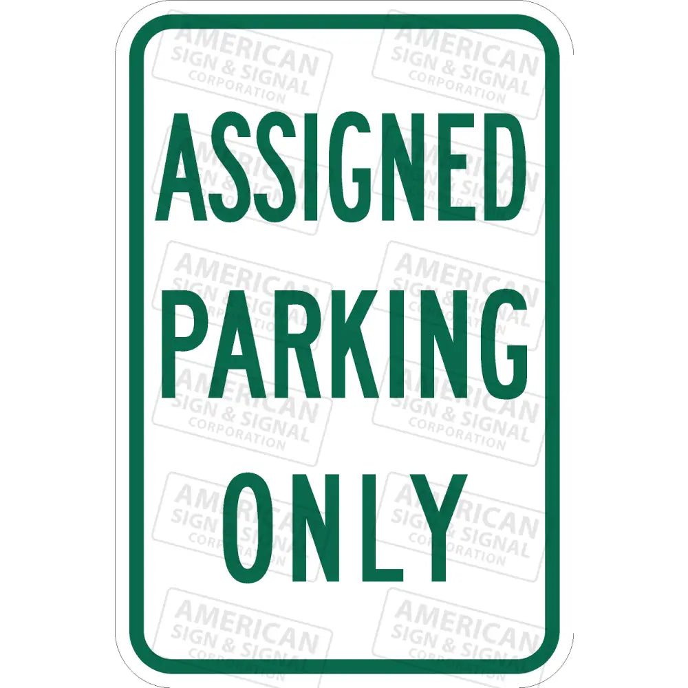 P-223 Assigned Parking Only Sign