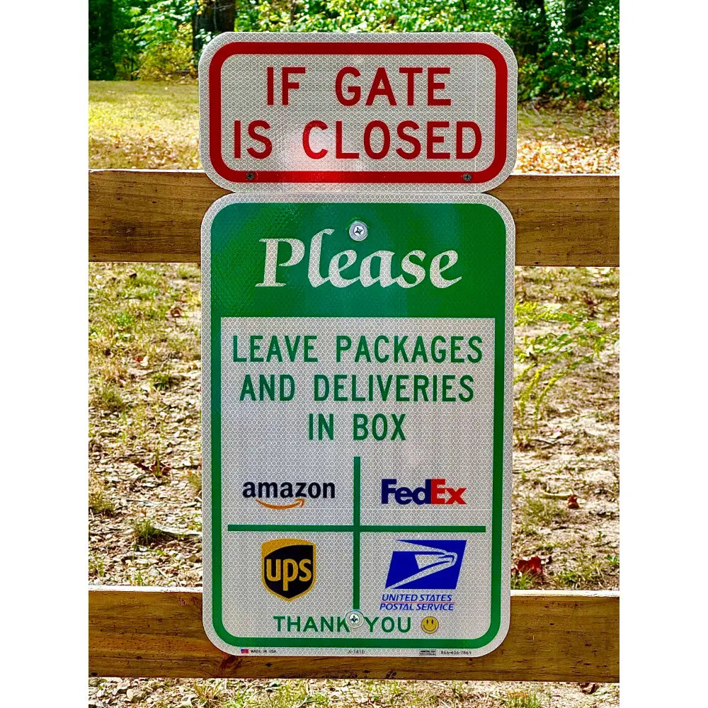 Please Leave Packages Here Sign