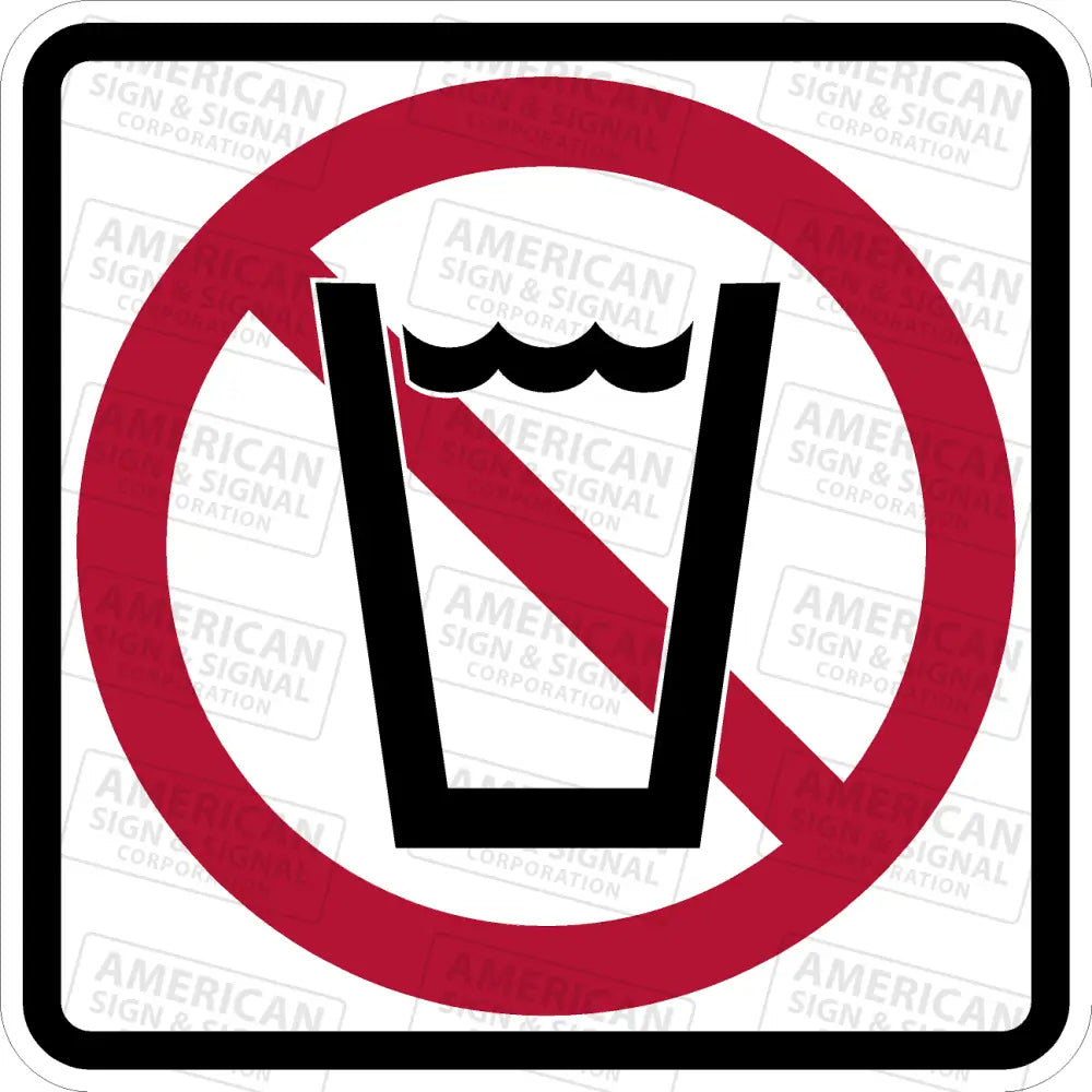 Ps - 013 Do Not Drink Sign