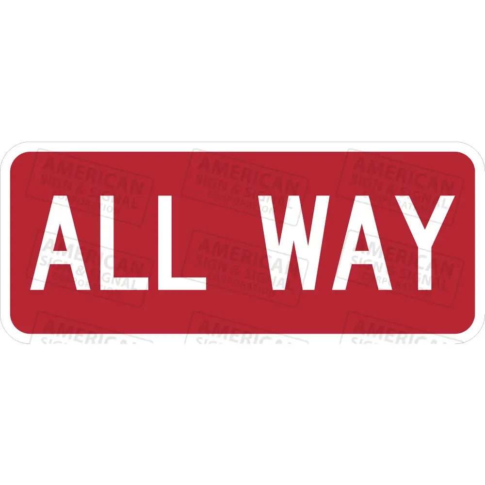 R1 - 3P All Way Sign 3M 3930 Hip / 36X15