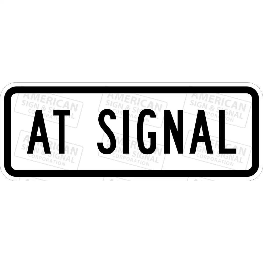 R10 - 31P At Signal Sign