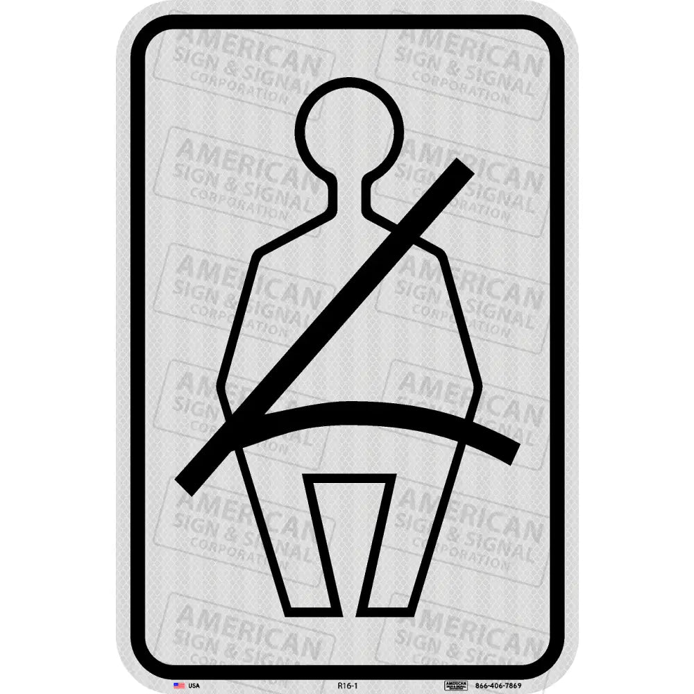 R16-1 Fasten Seat Belt (Symbol) Sign