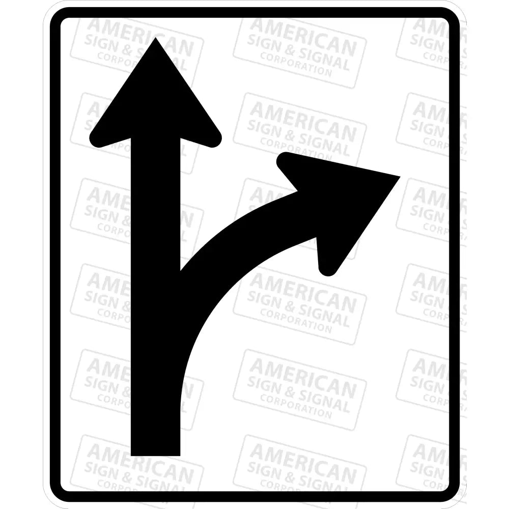 R3 - 6R Optional Movement Straight And Right Sign