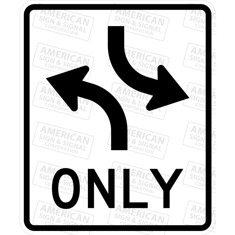 R3 - 9A Two Way Left Turn Only (Overhead) Sign