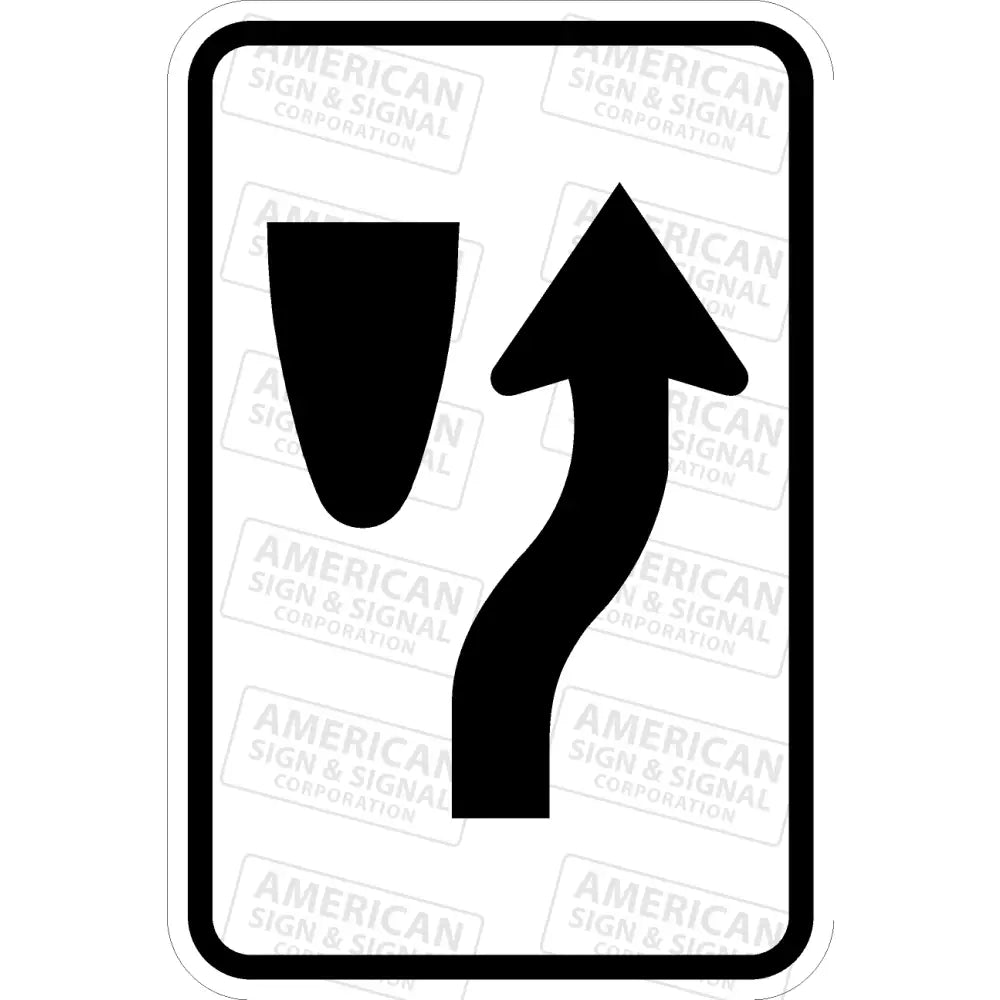 R4 - 7 Keep Right Symbol Sign 3M 3930 Hip / 12X18