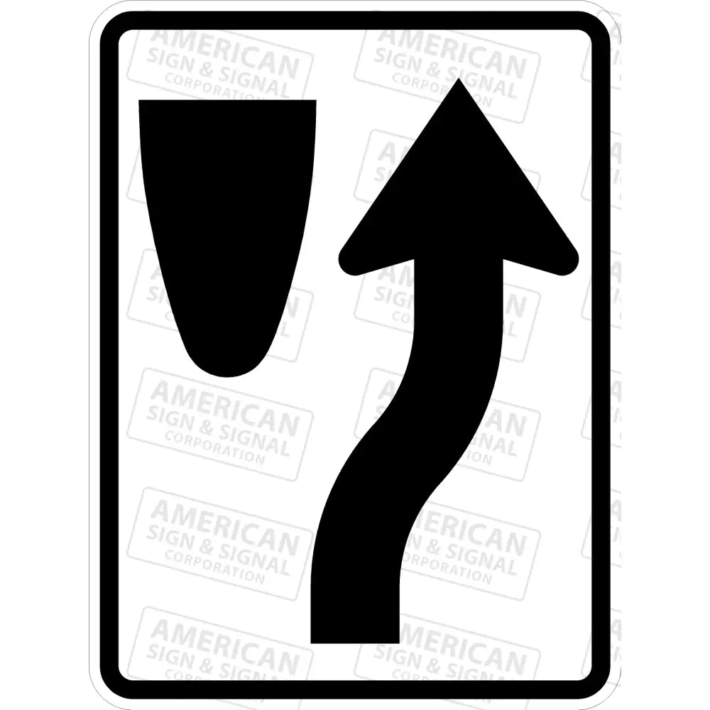 R4 - 7 Keep Right Symbol Sign 3M 3930 Hip / 18X24