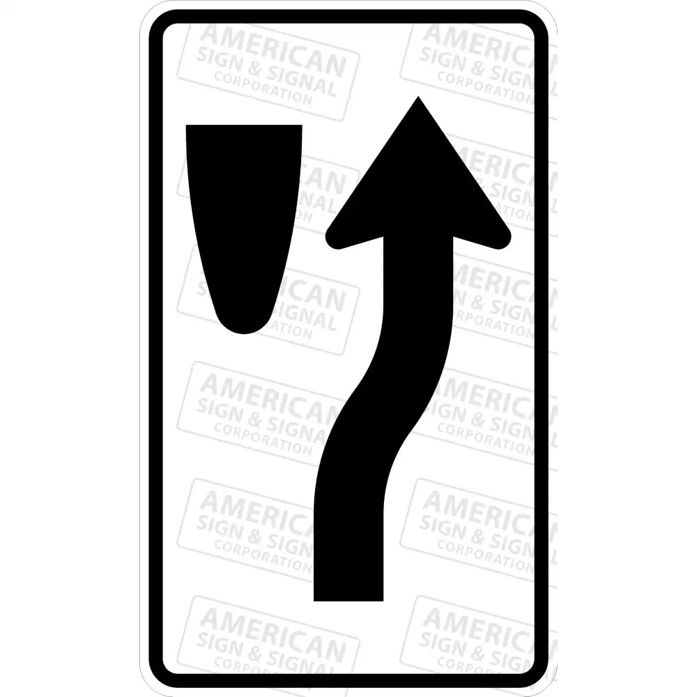 R4 - 7C Keep Right Narrow Sign