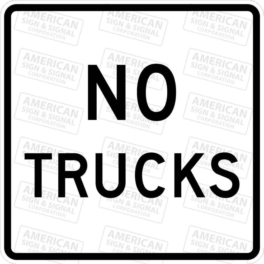 R5-2A No Trucks Sign