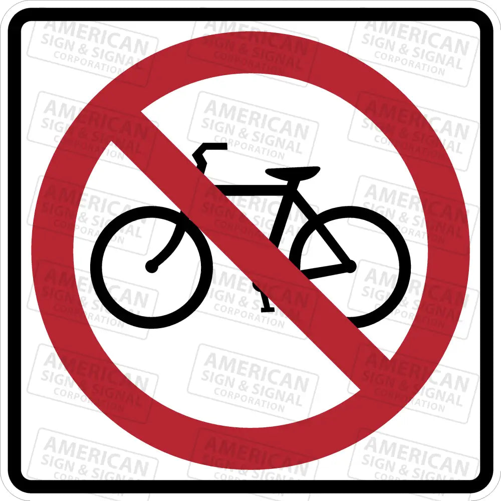 R5-6 No Bicycles Sign