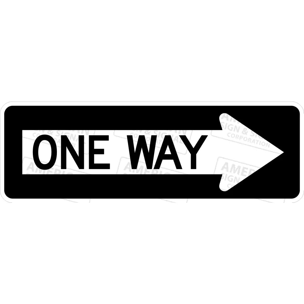 R6-1 One Way Sign 3M 3930 Hip / 36X12 Right (R6-1R)