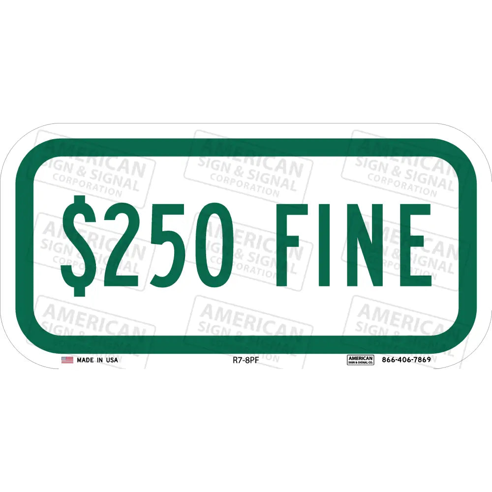 R7-8Pf Customizable Fine Plaque Sign